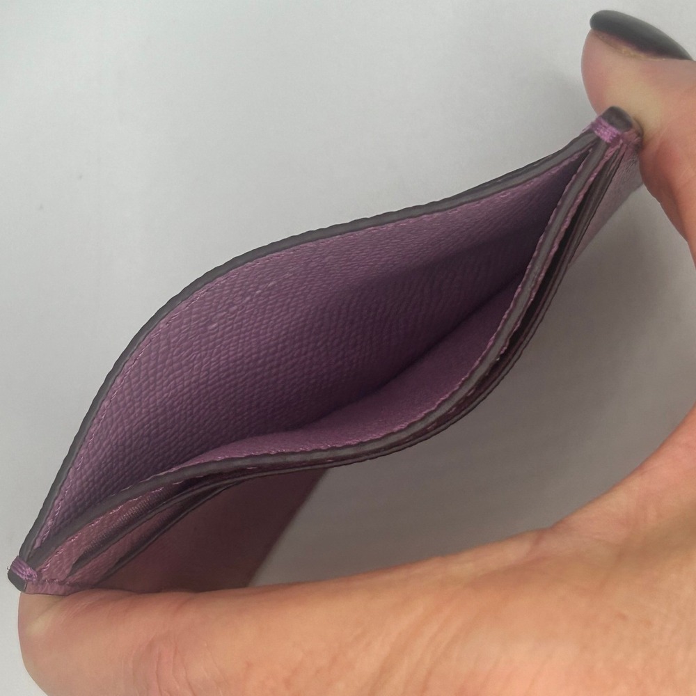 Coach F15565 SVLL Lilac Saffiano Leather Card Holder NWT #411 - Picture 5 of 5